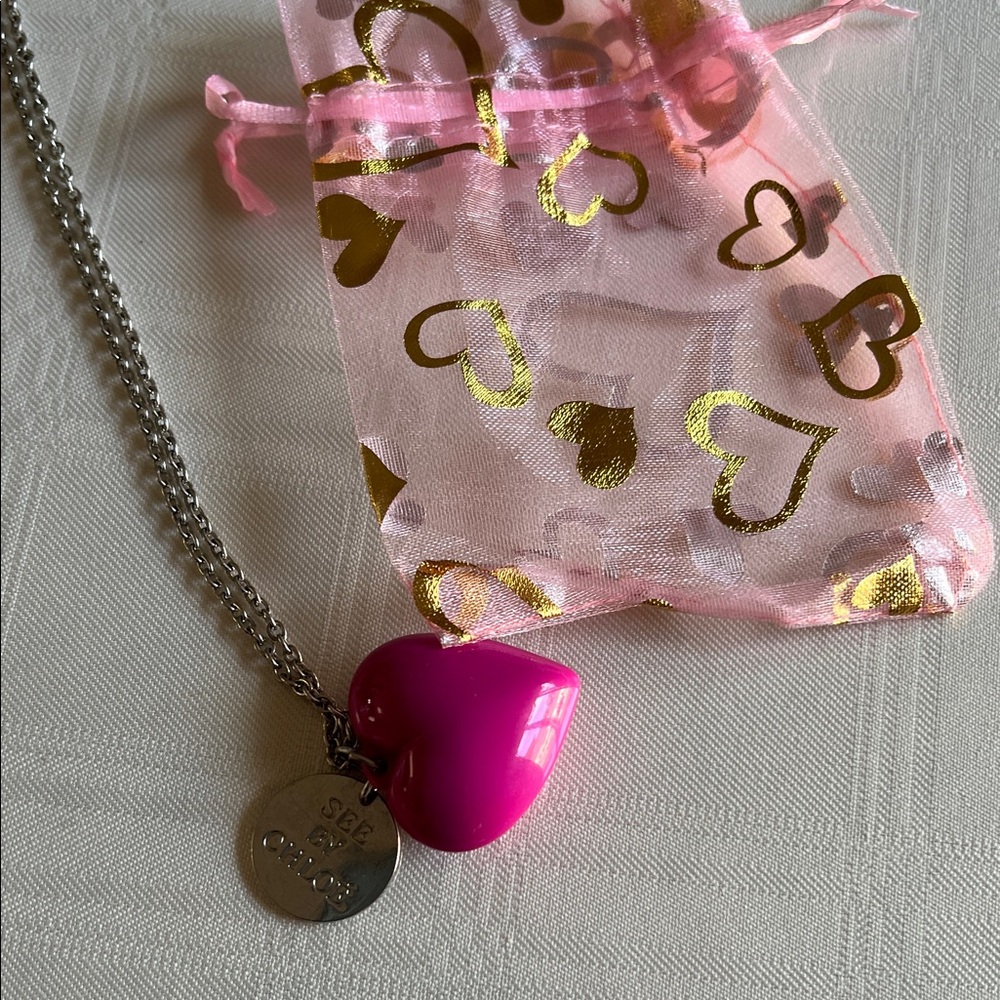 heart necklace See by Chloe NWT